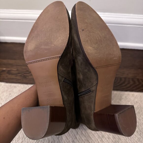 Sézane Adèle boots in Khaki (dark olive), size 39 ~ pre-owned EUC! - Picture 8 of 9